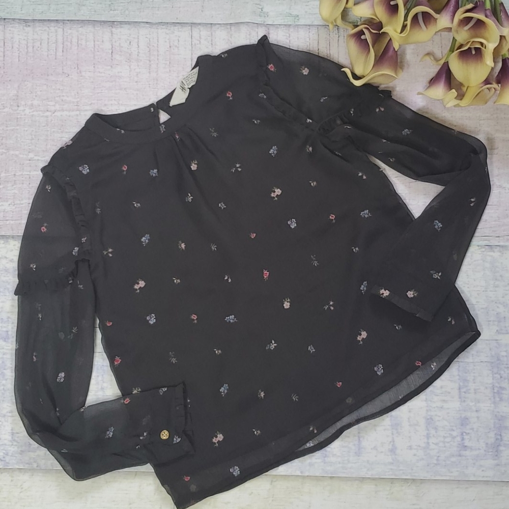 H&M Kids Sheer Sleeve Layered Top - Picture 1 of 7